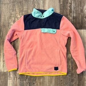 Herschel Supply Company Coral and Navy Fleece Jacket
